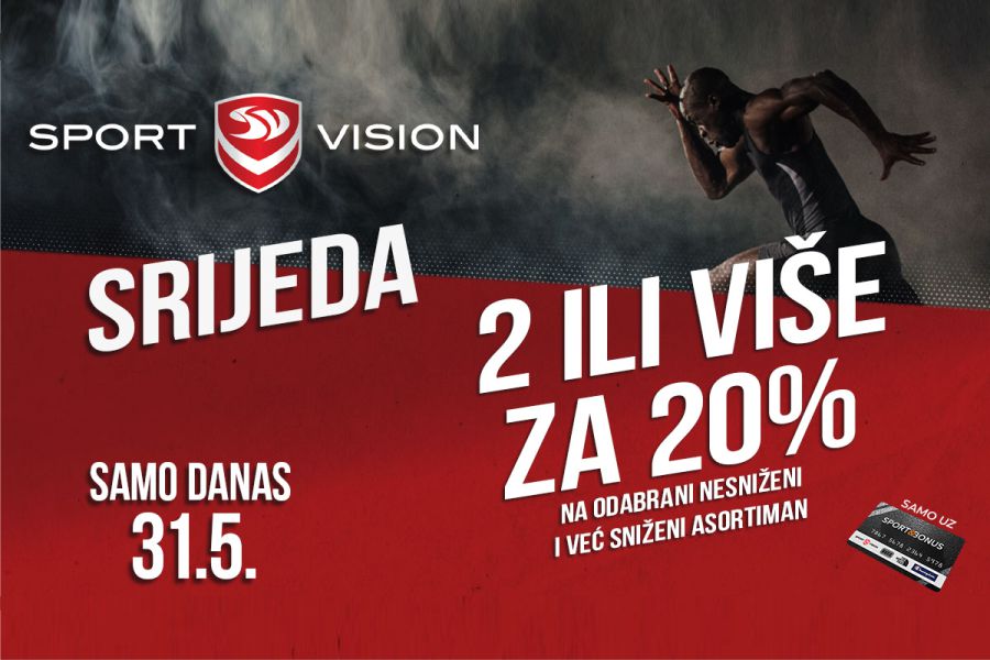 Sport Vision srijeda i ovog tjedna donosi popuste!