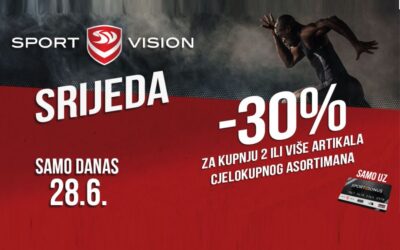 Sport Vision srijeda: 30% popusta za kupnju 2 ili više artikla