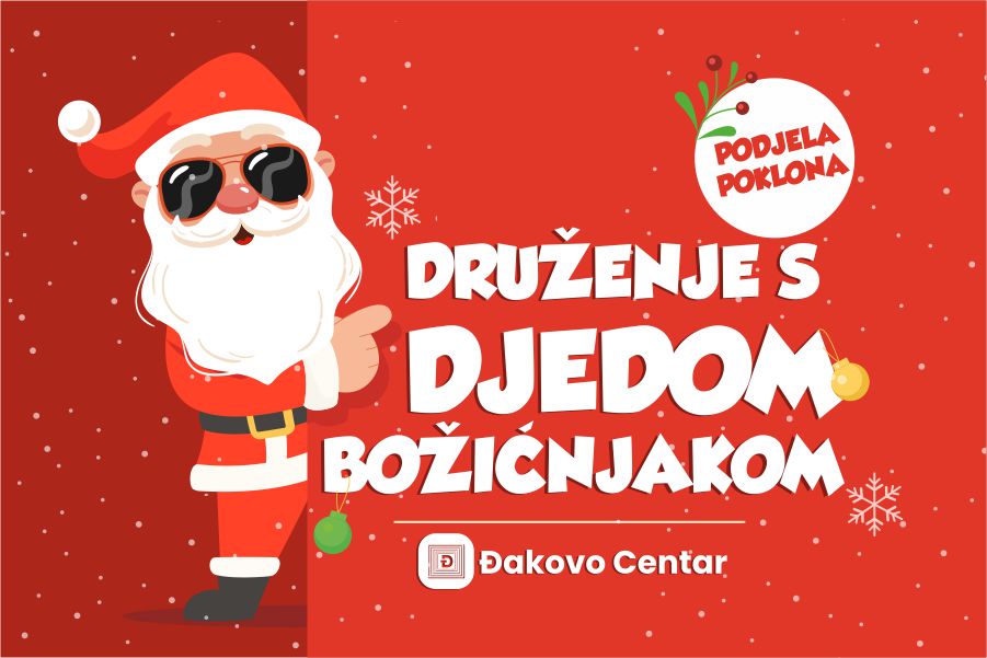 Djed Božićnjak s vrećom punom darova i ove godine stiže u Đakovo Centar!